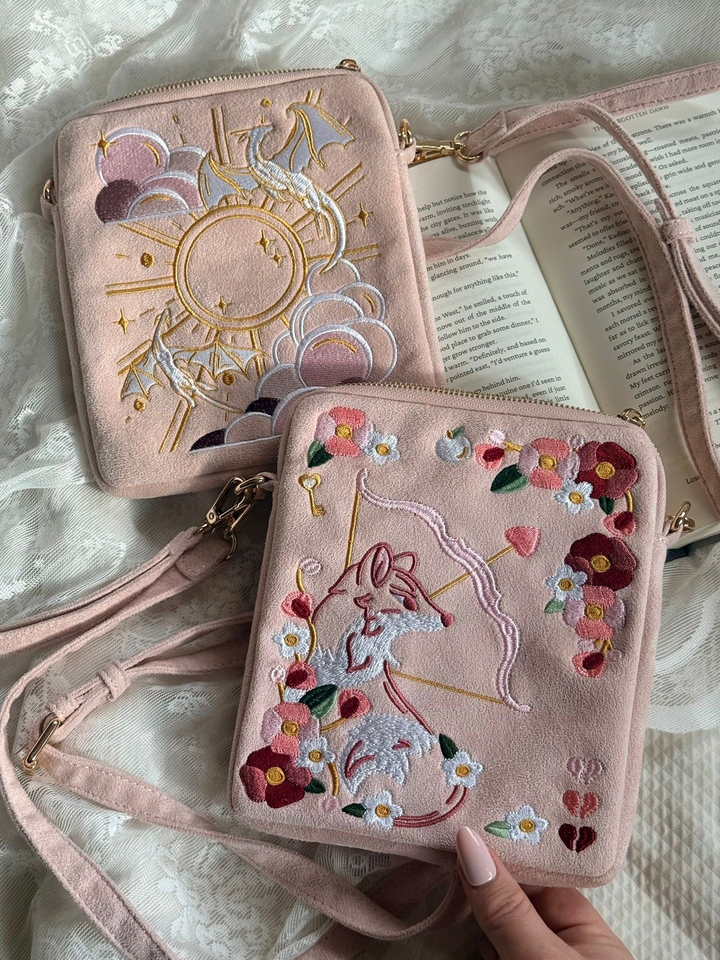 PRE-ORDER OUABH Pink Luxe E-Reader Carrier Bag