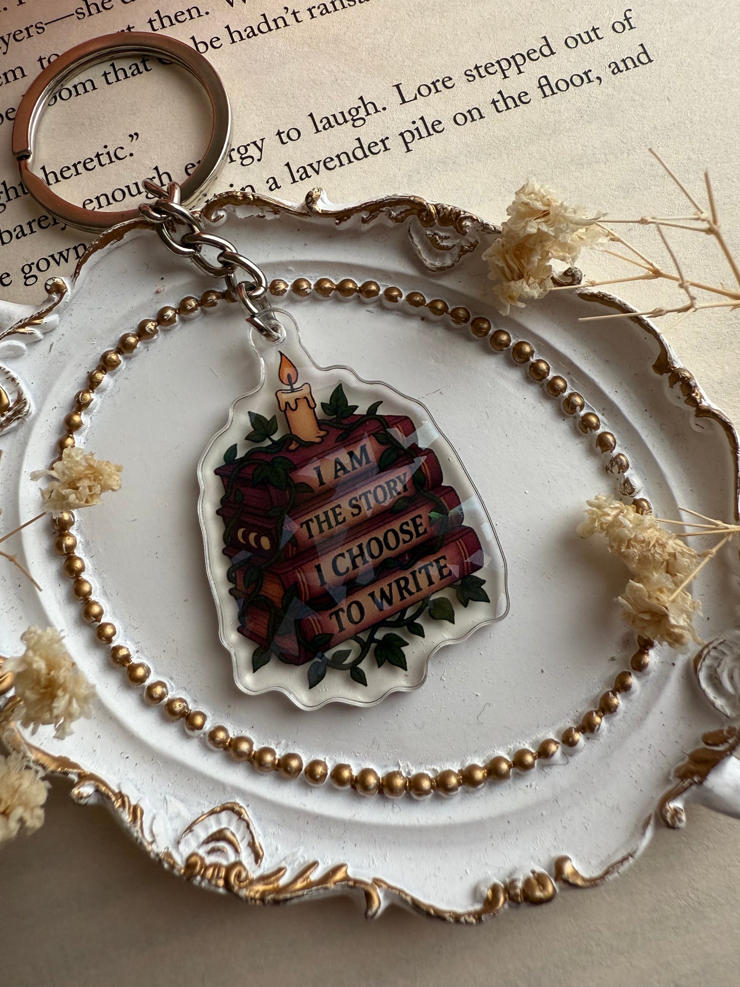 I Am the Story I Choose to Write - Officially Licensed "The Forgotten Dawn" Keychain