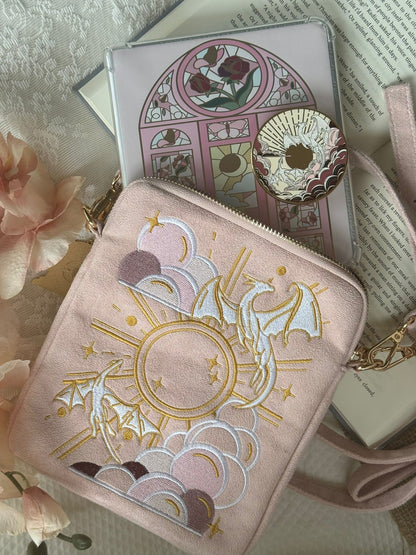 PRE-ORDER Dragonheart Pink Luxe E-Reader Carrier Bag