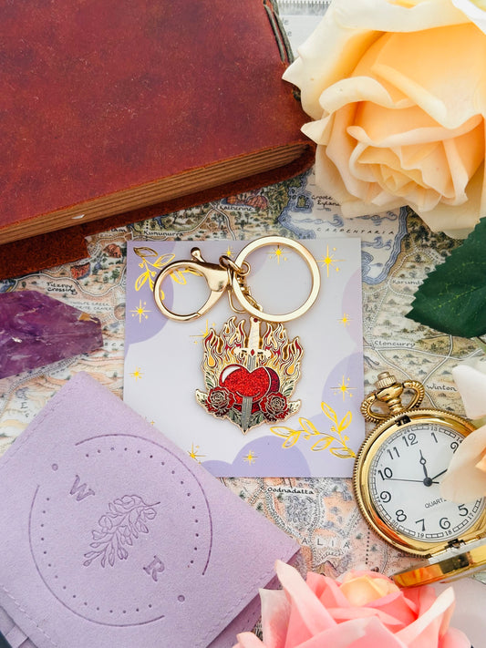 Heart of Flame Keychain