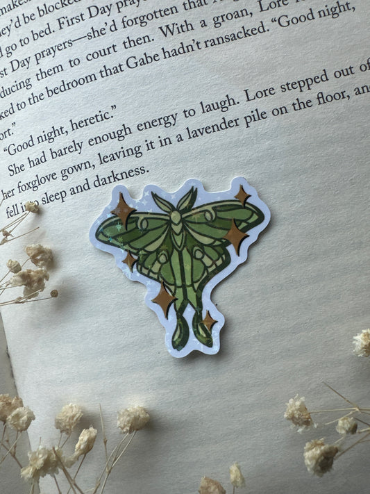 Luna Moth Sticker