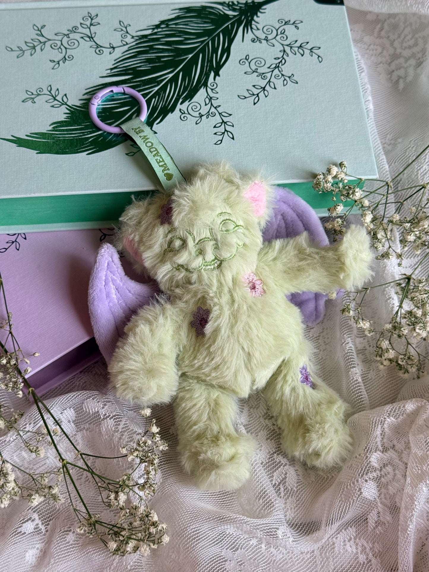 PRE-ORDER Mini Meadow Gargoyle Keychain - Wisteria Road Reading Companion