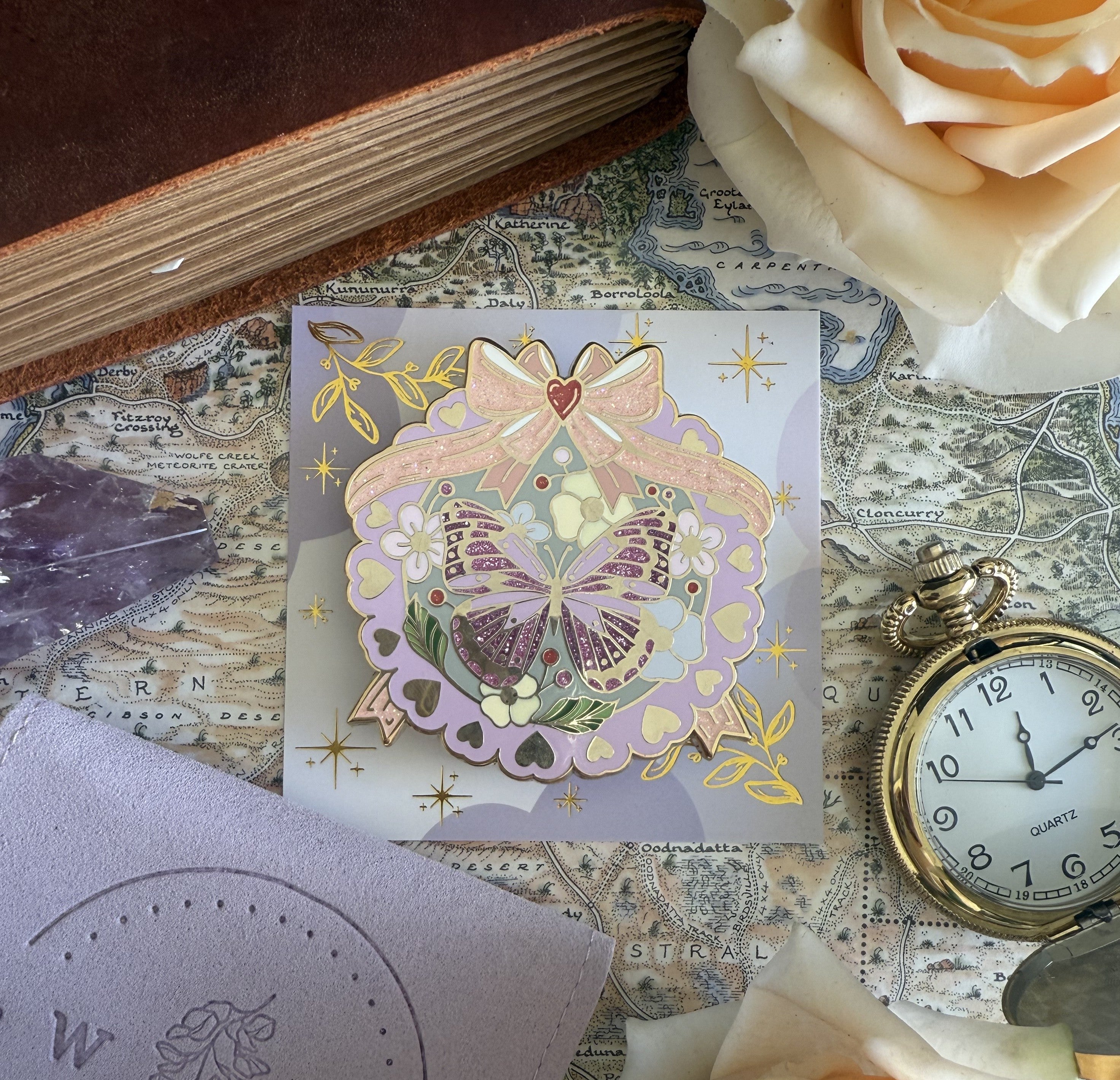 Pink Wonderland e-Reader Grip