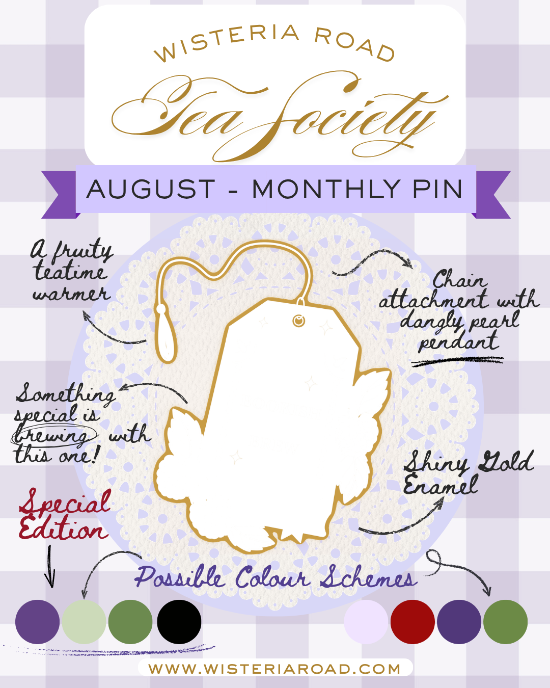 Tea Society Pin Club - August Edition