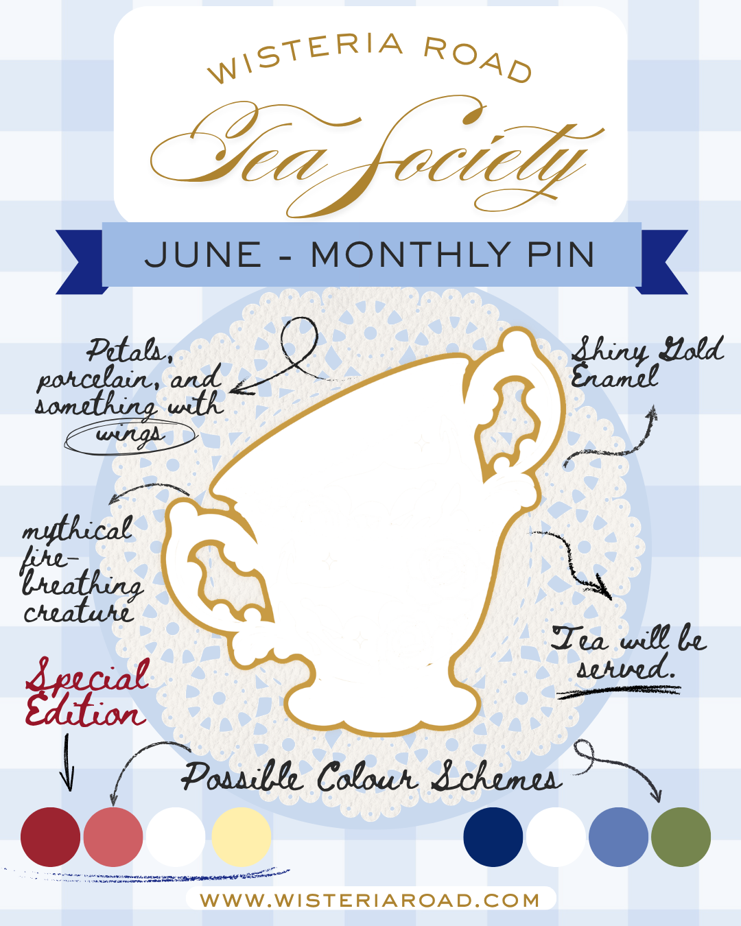 Tea Society Pin Club - June Edition